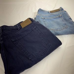 2 pair of Calvin Klein denim jeans size 36x 32 length gently used